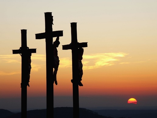 Holy Week - Three Crosses on Kreuzberg Mountain Bavaria Germany 1152x864