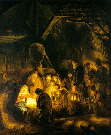 Nativity by Rembrandt